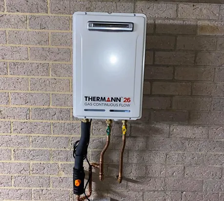 gas hot water thermann