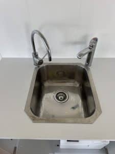 new staff sink install