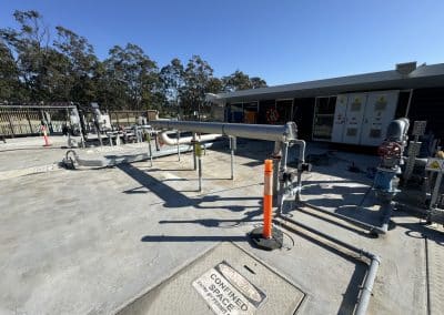 commercial plumbing project huntlee sewer plant