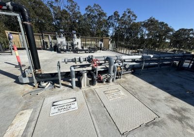 commercial plumbing project huntlee sewer plant