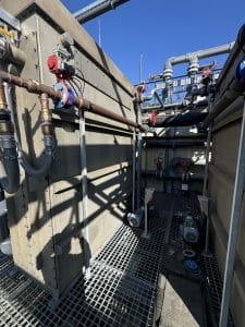 commercial plumbing project huntlee sewer plant