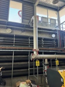 commercial plumbing project huntlee sewer plant