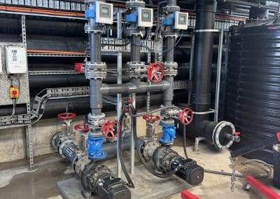 commercial plumbing project huntlee sewer plant